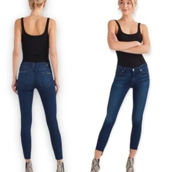 NWT 7 For All Mankind B(air) the Ankle Skinny in Varnish NEW 26 2 jeans - Picture 1 of 5